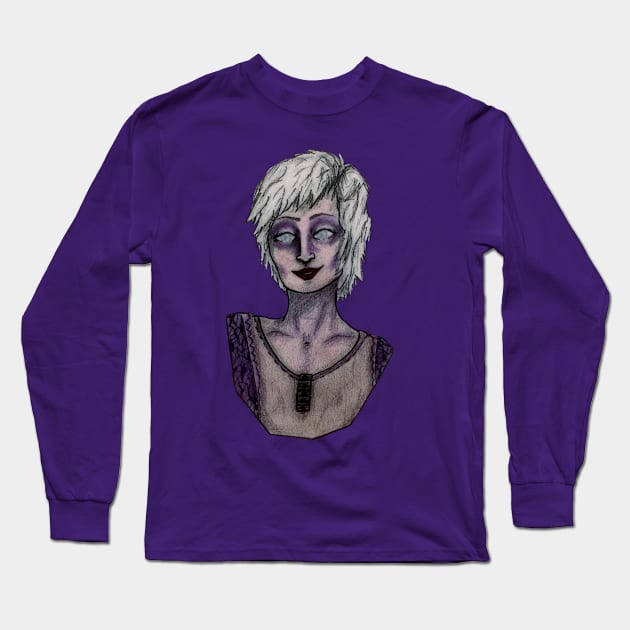 The Blind Woman Long Sleeve T-Shirt by SoggyCheeseFry